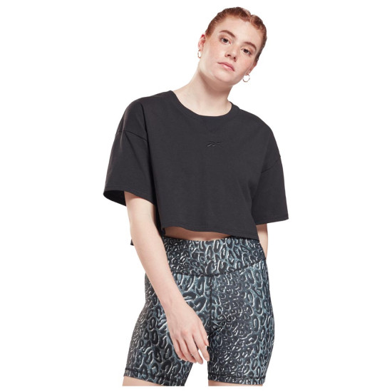 Reebok Γυναικεία κοντομάνικη μπλούζα Studio Cropped Reebok Γυναικεία κοντομάνικη μπλούζα Studio Cropped